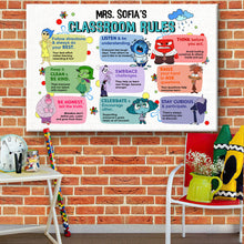 Load image into Gallery viewer, Personalized Classroom Rules Poster for Teachers - Custom Name Decor Poster & Canvas PopCulturePrints