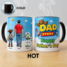 Load image into Gallery viewer, “Adventure Awaits with Dad” - Personalized Adventure Buddy Dad Coffee Mug - Unique Gift for Dads, Grandpas, and Father Figures Coffee Mug PopCulturePrints
