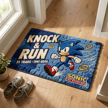 Load image into Gallery viewer, “Speed into Fun!” - Personalized Speed Master Anniversary Doormat - Perfect Gift for Sonic Fans Doormat PopCulturePrints
