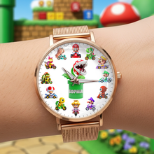 Load image into Gallery viewer, Rev Up Your Style: Custom Racing Game Mesh Strap Quartz Watch - Perfect Gift for Gamers Quartz Watch PopCulturePrints