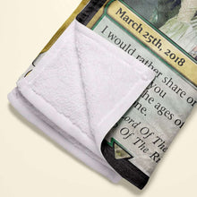 Load image into Gallery viewer, Personalized Fantasy Adventure Blanket for Couples | Unique Love Gift | Valentine's Day Gifts Blanket PopCulturePrints