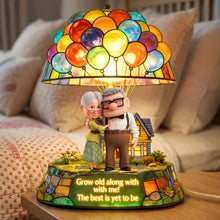 Load image into Gallery viewer, “Grow Old Along With Me” - Personalized Couples Acrylic Light Box Light Box PopCulturePrints