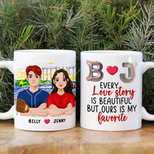 Load image into Gallery viewer, Custom Baseball Couple Mugs - Perfect Valentine’s Day Gifts for Baseball Lovers Coffee Mug PopCulturePrints