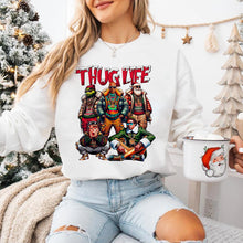 Load image into Gallery viewer, Thug Life Christmas Sweatshirt for Pop Culture Fans Shirts PopCulturePrints