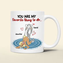 Load image into Gallery viewer, Personalized Couple Mug - You Are My Favorite Thing To Do Coffee Mug PopCulturePrints
