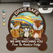 Load image into Gallery viewer, Drive Safe: We're Watching You - Personalized Custom Car Visor Clip for Pet Lovers Car Visor Clip PopCulturePrints