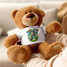 Load image into Gallery viewer, Super Jenny: A Personalized Bear with Custom Shirt for Kids Bear PopCulturePrints