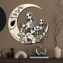 Load image into Gallery viewer, “Embrace the Night: A Tribute to Motherhood” - Personalized Nightmare Mom Wood Sign - Unique Gift for Mom, Grandma, and More Wood Sign PopCulturePrints