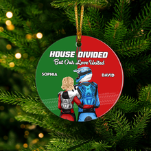 Load image into Gallery viewer, Custom Motocross Couple Ornament - Valentine's Day Gifts - Holiday Gift Ornament PopCulturePrints
