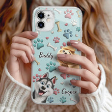 Load image into Gallery viewer, "Celebrate Your Love for Pups!" - Dog Mom & Dog Dad Custom 3D Inflated Effect Printed Phone Case - Perfect Gift for Pet Lovers Clear Phone Case PopCulturePrints
