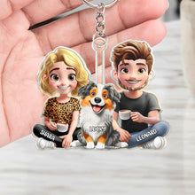 Load image into Gallery viewer, “For the Love of Dogs: A Personalized Touch” - Custom 3D Effect Acrylic Keychain - Perfect Gift for Dog Moms, Dog Dads, and Dog Lovers Acrylic Keychain PopCulturePrints
