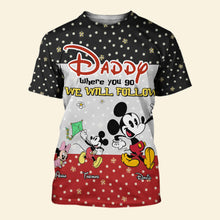 Load image into Gallery viewer, Personalized Father's Day 3D Shirt - Daddy's Path AOP Products PopCulturePrints