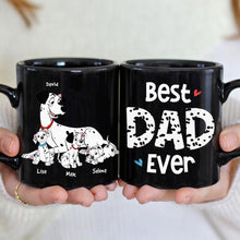 Load image into Gallery viewer, Best Dad Ever Personalized Dalmatian Coffee Mug Coffee Mug PopCulturePrints