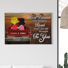 Load image into Gallery viewer, Personalized Couple Canvas Print - A Heartfelt Gift Poster & Canvas PopCulturePrints