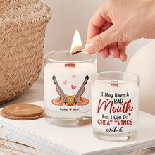 Load image into Gallery viewer, Personalized Naughty Candle - Fun & Cheeky Design for Valentine's Day Gifts Scented Candle PopCulturePrints
