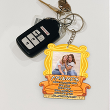Load image into Gallery viewer, Personalized Friends Photo Keychain - 'Besties Always Have Your Back' Keychains PopCulturePrints