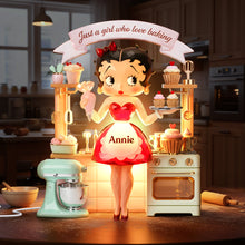 Load image into Gallery viewer, Just a Girl Who Loves Baking - Personalized Baking Light Box for Baking Enthusiasts Light Box PopCulturePrints