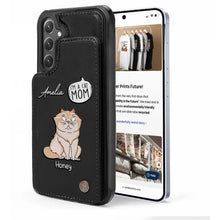 Load image into Gallery viewer, I'm A Cat Person - Personalized Leather Flip Wallet Phone Case Leather Flip Wallet Phone Case PopCulturePrints