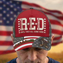 Load image into Gallery viewer, Remember Everyone Deployed Classic Cap - Personalized Gift for Veterans and Their Families Caps PopCulturePrints