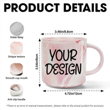 Load image into Gallery viewer, The Coolest Mom Ever - Personalized Marble Mug Gift for Mom, Grandma, and Loved Ones Marble Mug PopCulturePrints