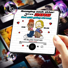 Load image into Gallery viewer, Personalized Music Fridge Magnet for Couples - Custom Gift for Anniversaries Fridge Magnet PopCulturePrints