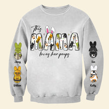 Load image into Gallery viewer, This Mama Loves Her Peeps - Personalized Easter Day Sweatshirt AOP Products PopCulturePrints
