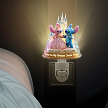 Load image into Gallery viewer, You're My Dream Come True - Personalized Couple Acrylic Night Light Night Light PopCulturePrints