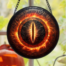 Load image into Gallery viewer, Fantasy Eye Stained Glass Ornament for Fantasy Novel Enthusiasts Suncatcher PopCulturePrints