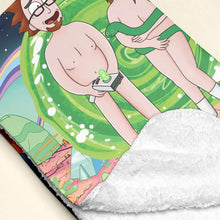 Load image into Gallery viewer, Personalized Adventure Portal Couple Blanket - Unique Valentine's Day Gifts Blanket PopCulturePrints