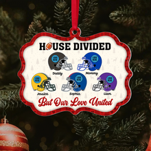 Load image into Gallery viewer, Custom Family Christmas Ornament - Football Helmet Design Ornament PopCulturePrints