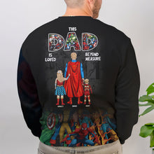 Load image into Gallery viewer, Custom Superhero Dad 3D T-Shirt for Father's Day AOP Products PopCulturePrints