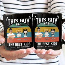 Load image into Gallery viewer, This Guy Has The Best Daughter - Personalized Black Mug Mug PopCulturePrints