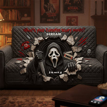 Load image into Gallery viewer, What's Your Favorite Scary Movie? - Horror Quilted Sofa Cover - Personalized Gifts for Movie Lovers Sofa Cover PopCulturePrints