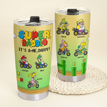 Load image into Gallery viewer, Super Daddo Personalized Tumbler for Father's Day Tumbler Cup PopCulturePrints