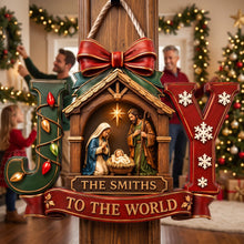 Load image into Gallery viewer, Jesus Joy To The World Acrylic Sign - Personalized Gifts For Christian Christmas Acrylic Sign 01HAQN060826 Acrylic Sign PopCulturePrints