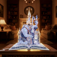 Load image into Gallery viewer, "I Adore You and Love Every Part of You, Especially Your Butt" - Backside Kiss Acrylic Light Box - Personalized Gift for Couples Light Box PopCulturePrints