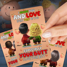 Load image into Gallery viewer, Personalized Funny Gifts for Couples - I Adore You Aluminum Wallet Card Wallet Card PopCulturePrints