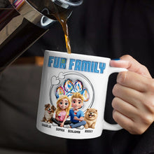 Load image into Gallery viewer, Celebrate Love and Fur: Personalized Couple & Pets Family Mug - Custom Gift for Animal Lovers Mug PopCulturePrints