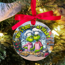 Load image into Gallery viewer, Personalized Christmas Ornament for Couples - Cookie Baking Design | Valentine's Day Gifts Ornament PopCulturePrints