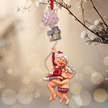 Load image into Gallery viewer, Til Death Do Us Part - Personalized Skeleton Couple Christmas Ornament - Custom Gift for Couples, Partners, and Friends Ornament PopCulturePrints