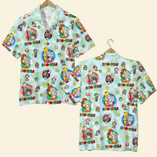 Load image into Gallery viewer, Custom Fan-Themed Hawaiian Shirt - Vibrant Cartoon Adventure Hawaiian Shirts PopCulturePrints