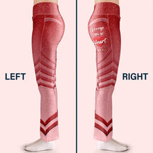 Load image into Gallery viewer, Funny 'Own My Heart & My Cheeks' Personalized Leggings - Custom Gift for Couples Leggings PopCulturePrints