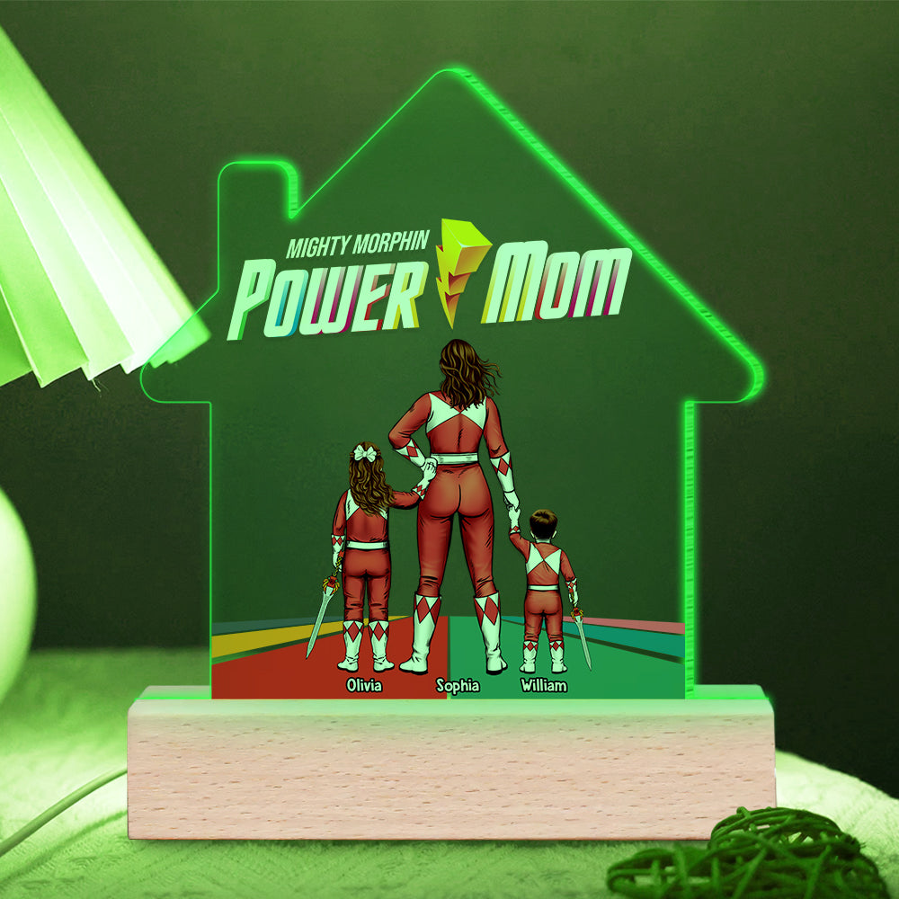 Custom LED Light: Power Mom Tribute Led Night Light PopCulturePrints