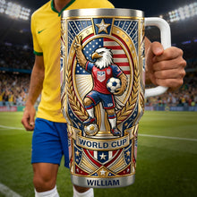 Load image into Gallery viewer, Celebrate Victory with Style - Custom Global Championship 40oz Tumbler, Perfect Gift for Sports Lovers Tumbler Cup PopCulturePrints