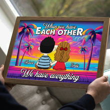 Load image into Gallery viewer, Personalized Couple Canvas Print - A Perfect Gift for Lovebirds Poster & Canvas PopCulturePrints