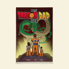 Load image into Gallery viewer, Best Dragon Dad Ever Personalized Canvas Print Poster & Canvas PopCulturePrints