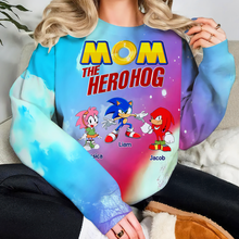 Load image into Gallery viewer, "Mom the Hero" - Personalized 3D Shirt for Moms, Gift for Her AOP Products PopCulturePrints