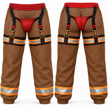 Load image into Gallery viewer, “Stay Hot, Look Cool!” - Funny Firefighter Sweatpants - Personalized Gift for Firefighters, Friends, and Family