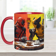 Load image into Gallery viewer, But First Coffee - Antihero Mug Accent Mug PopCulturePrints