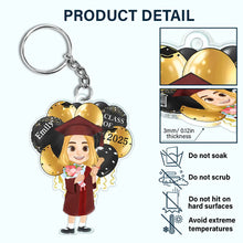 Load image into Gallery viewer, Celebrate Graduation with Joy - Personalized Acrylic Keychain for Graduates Acrylic Keychain PopCulturePrints